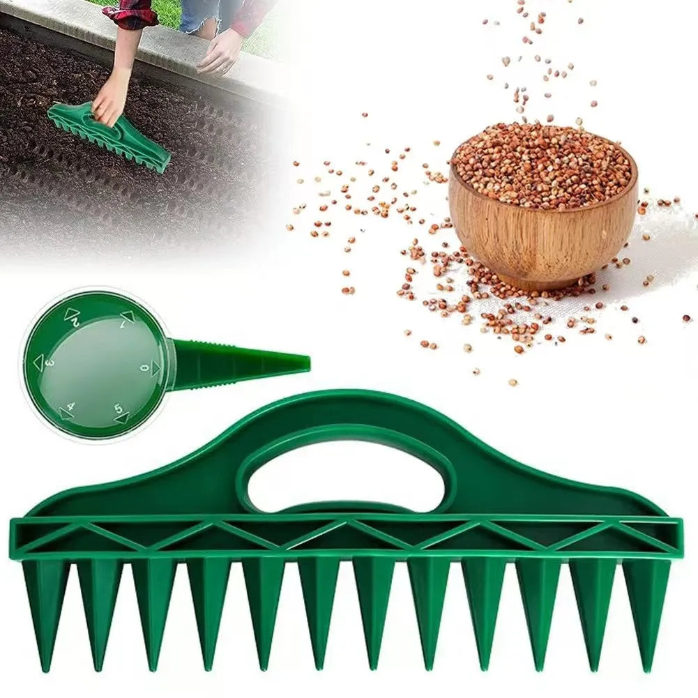 Durable Plastic Hand Dibbler Garden Seeder Tool