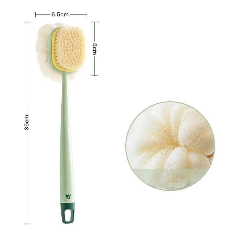 2-in-1 Bath Scrubber & Back Brush