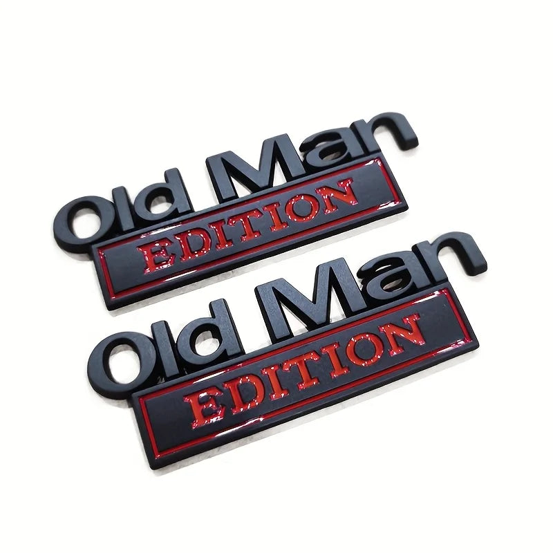 🚗 Old Man Edition Car Emblem