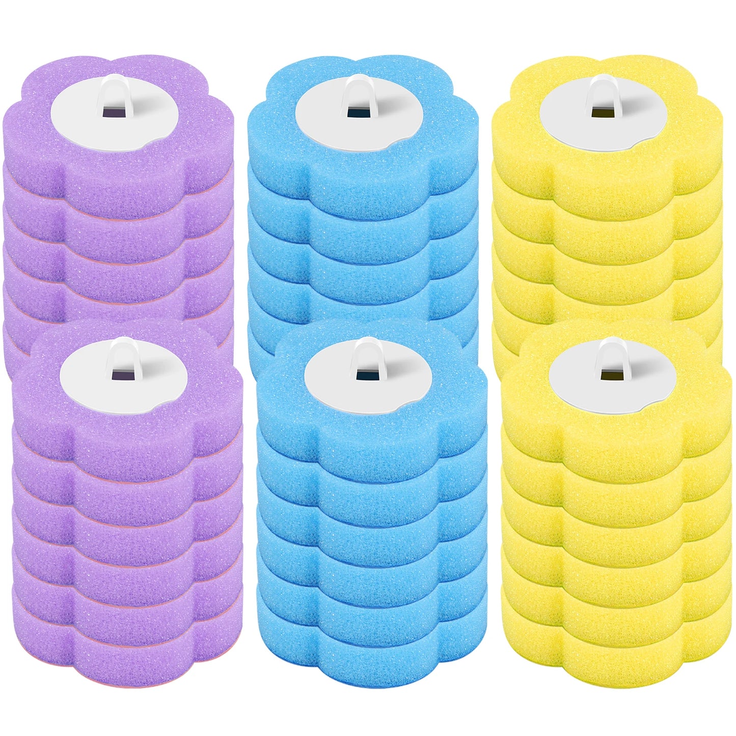 Toilet Scrubber Kit with Self-Cleaning Disposable Pads