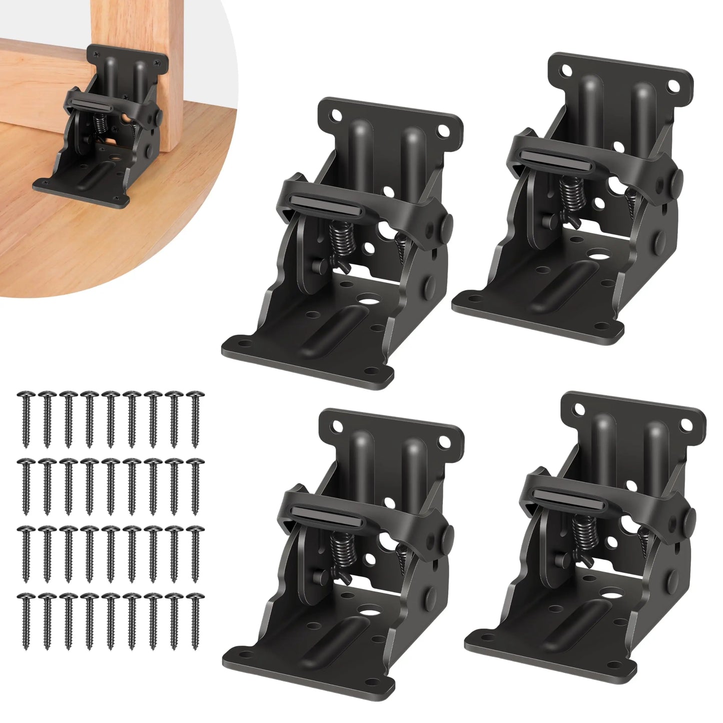 90 Degrees Self-locking Folding Hinge Anti-corrosion Invisible Connector
