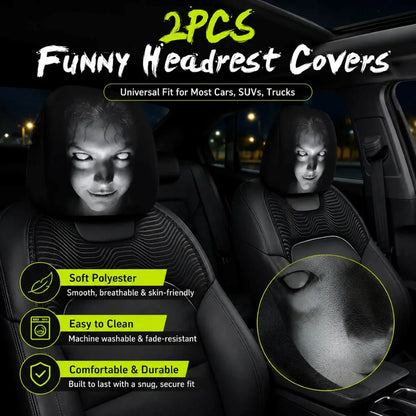 Car Headrest Funny Cover