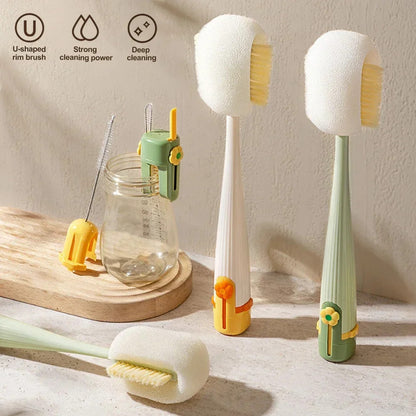 Multifunctional 5-in-1 Bottle Cleaning Brush