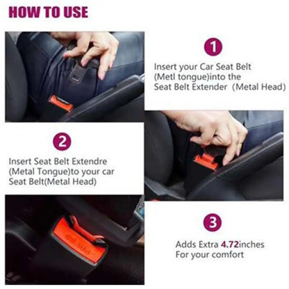 Seat-Belt Buckle Extender – Click-in Convenience & Extra Reach