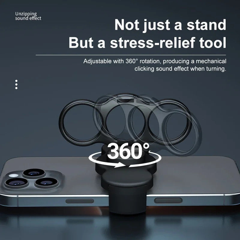Dual-Ring Three-Finger Back Clip Holder