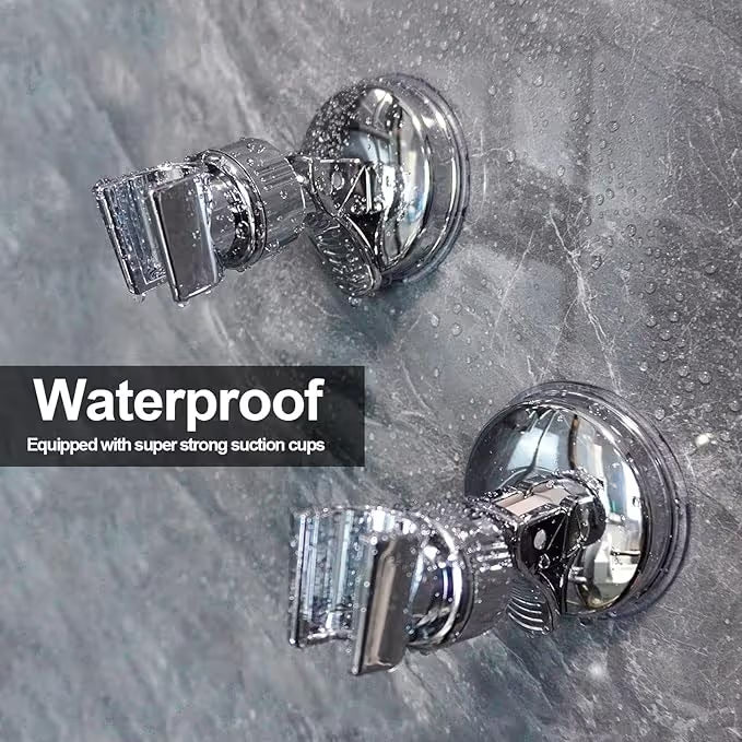Adjustable Suction Cup Shower Head Holder (No Drill)