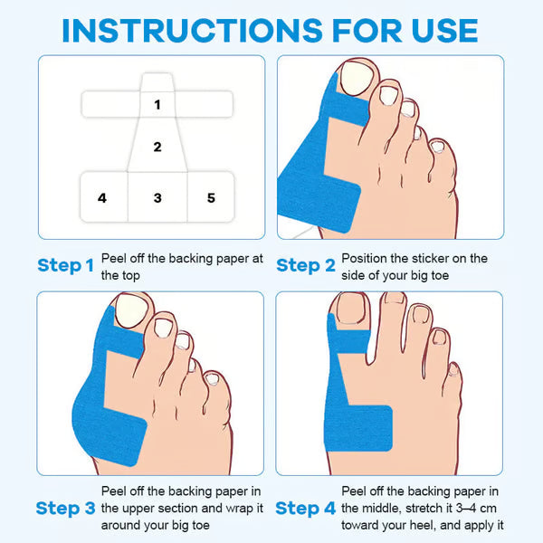 Pre-cut Hallux Valgus Corrector Kinesiology Tape