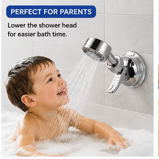Adjustable Suction Cup Shower Head Holder (No Drill)