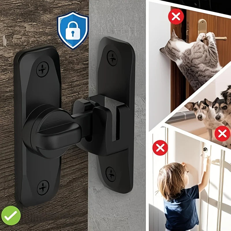 90/180° Degree Flip Barn Door Lock