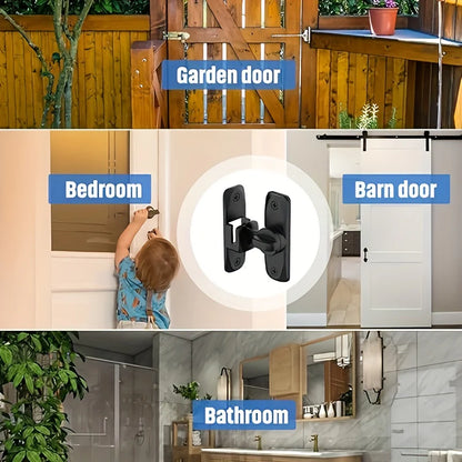 90/180° Degree Flip Barn Door Lock