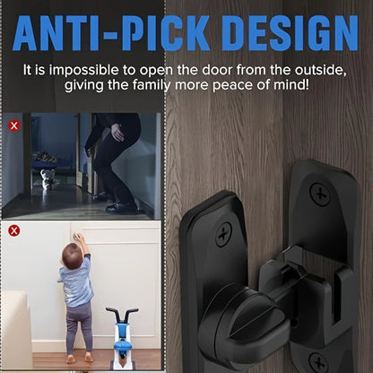 90/180° Degree Flip Barn Door Lock