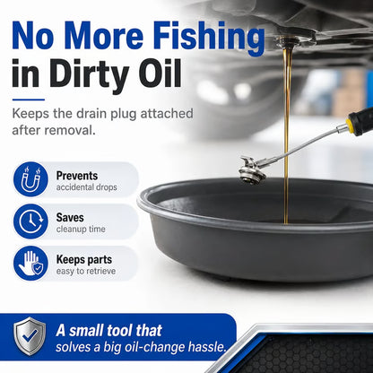 Flexible Magnetic Oil Drain Plug Remover Tool