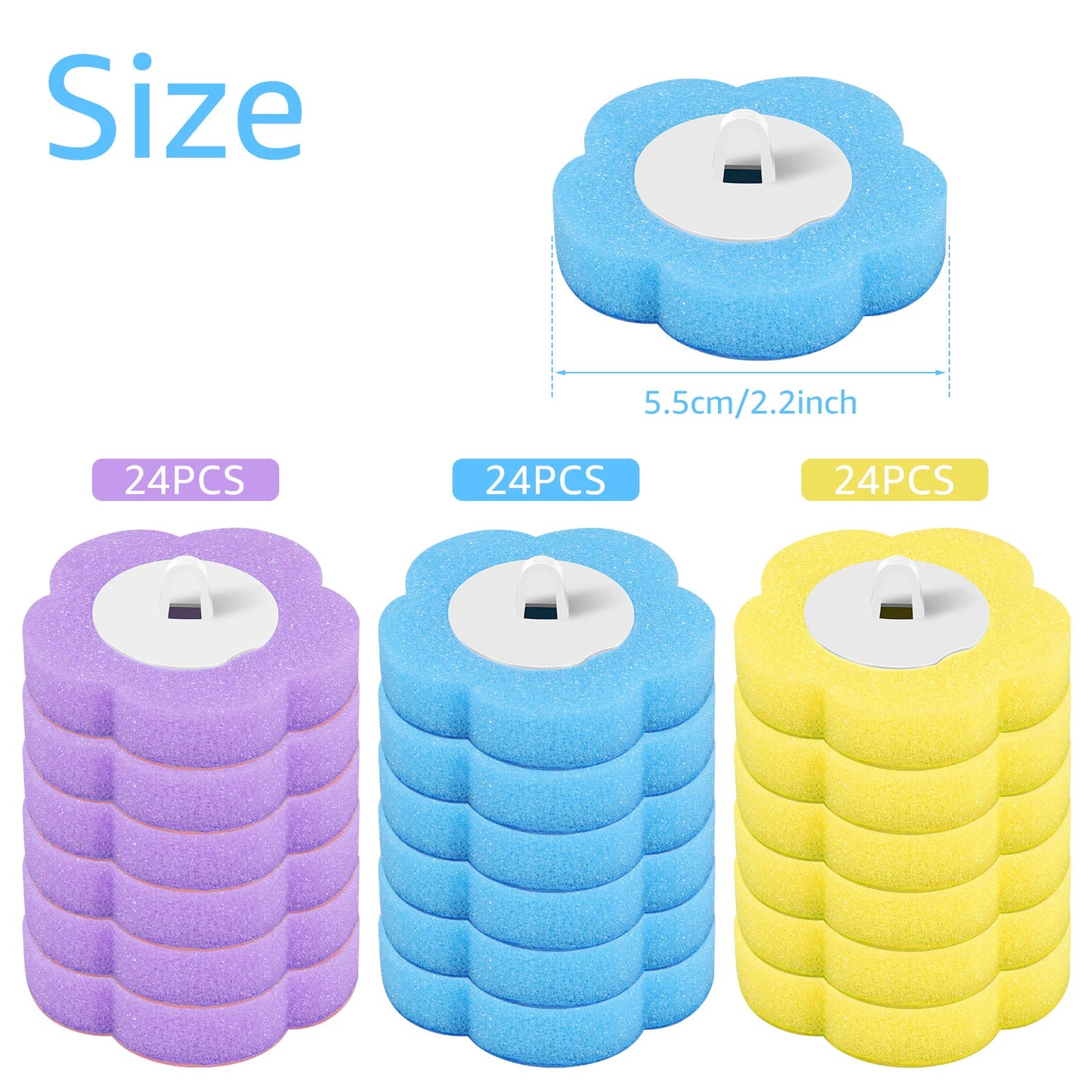 Toilet Scrubber Kit with Self-Cleaning Disposable Pads