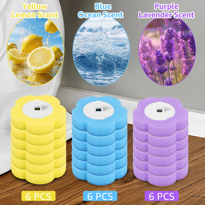Toilet Scrubber Kit with Self-Cleaning Disposable Pads
