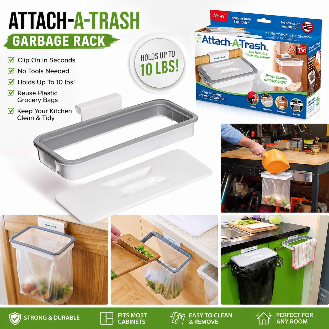 Hanging Trash Bag Holder