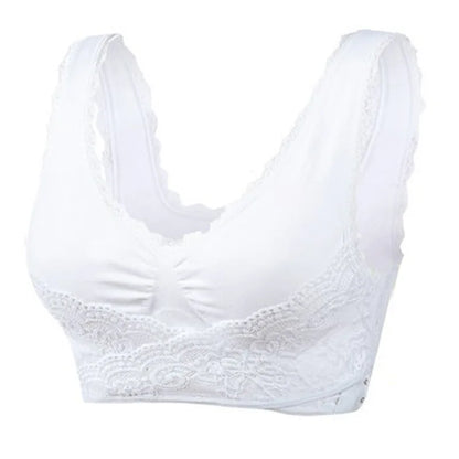 Instant Lift Front Cross Side Buckle Lace Bra