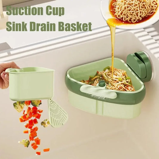 Suction Cup Sink Corner Rack