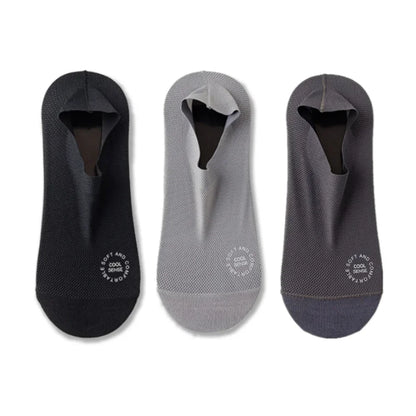 3-Pair Invisible Grip Socks Pack