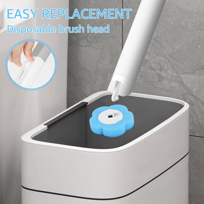 Toilet Scrubber Kit with Self-Cleaning Disposable Pads