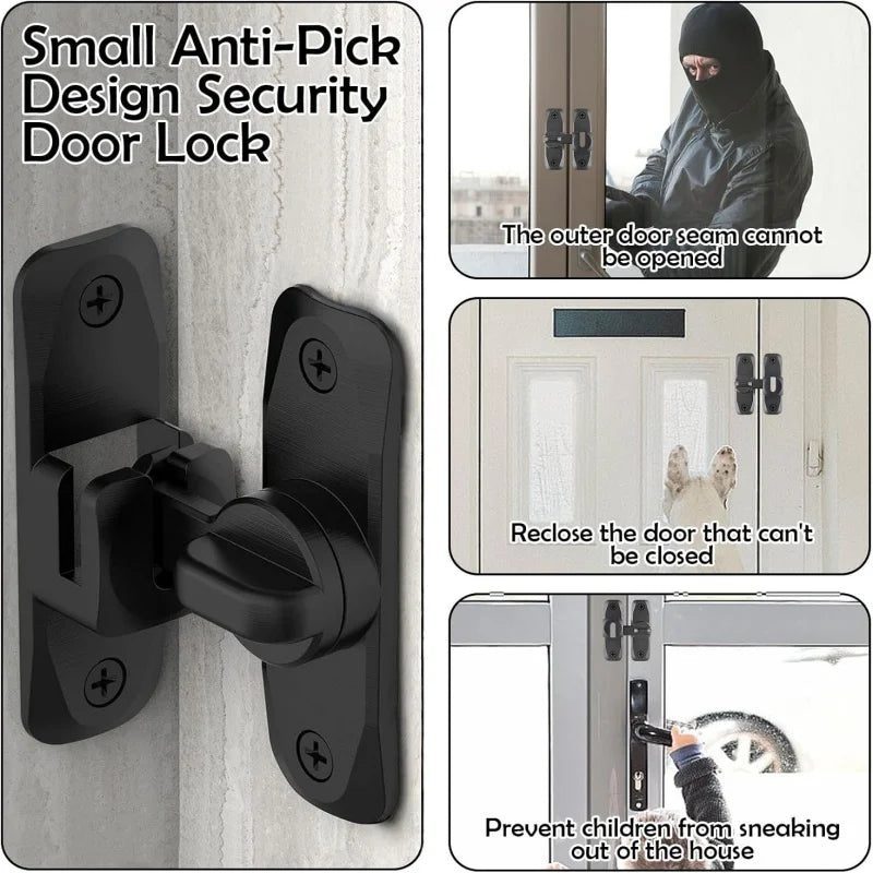 90/180° Degree Flip Barn Door Lock