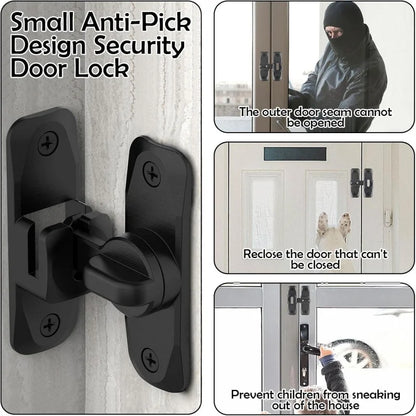 90/180° Degree Flip Barn Door Lock