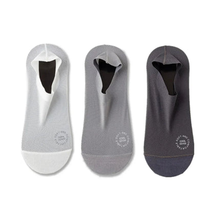 3-Pair Invisible Grip Socks Pack