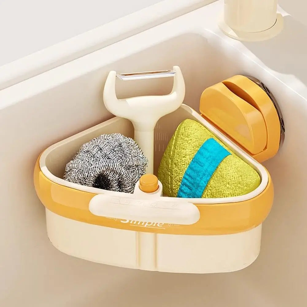Suction Cup Sink Corner Rack