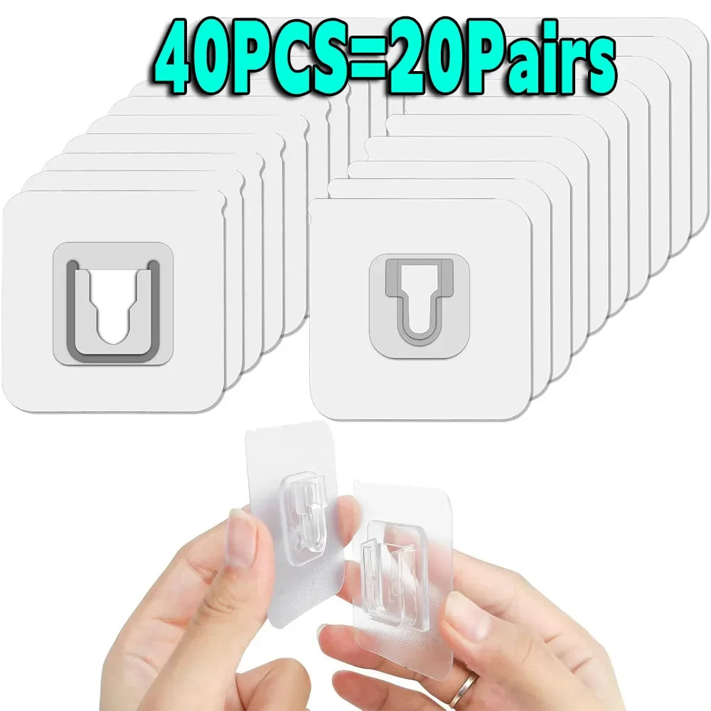 Transparent Double-sided Adhesive Wall Hooks
