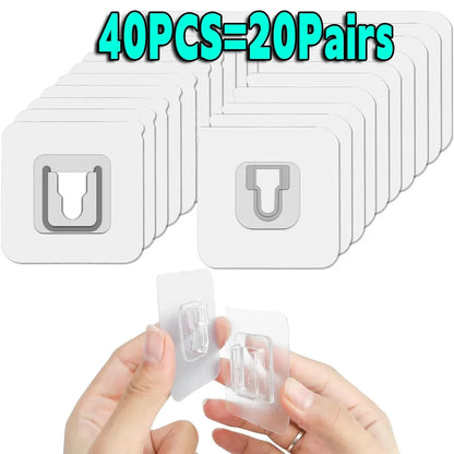 Transparent Double-sided Adhesive Wall Hooks