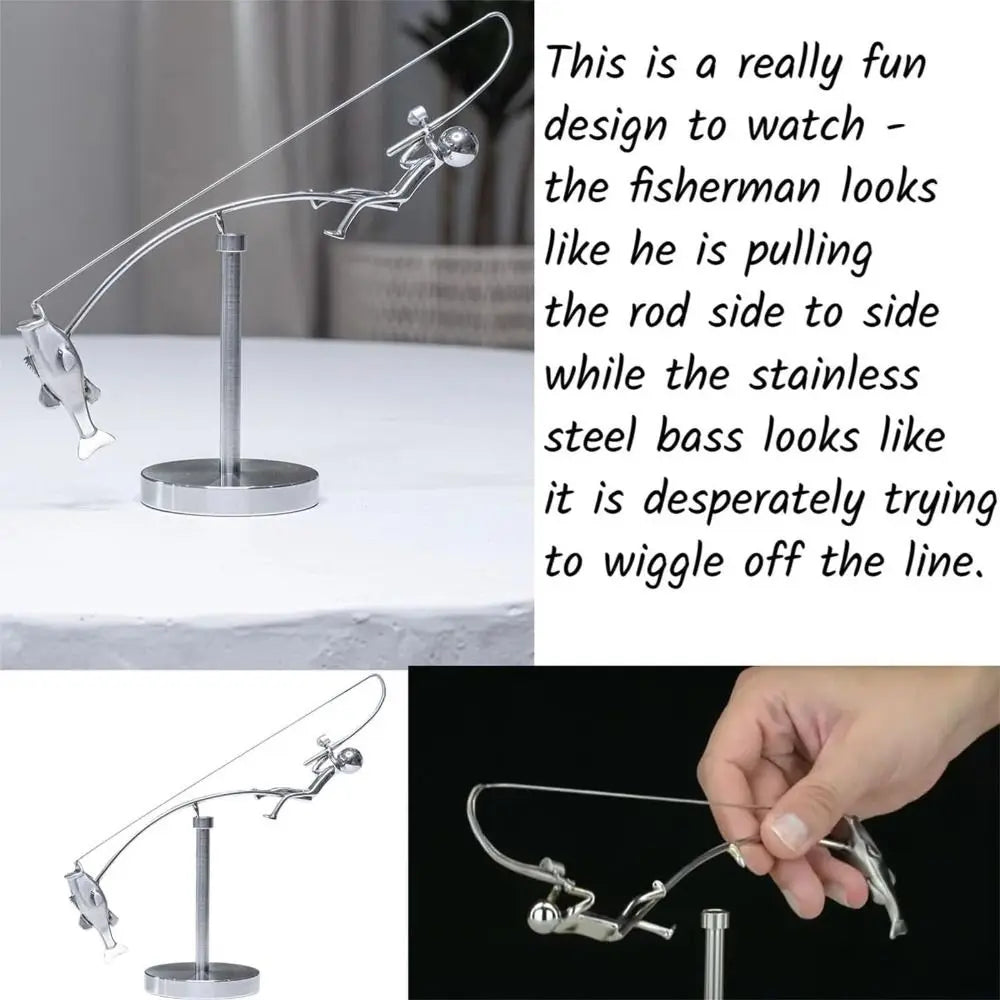 🎣 The Fisherman Balancing Sculpture
