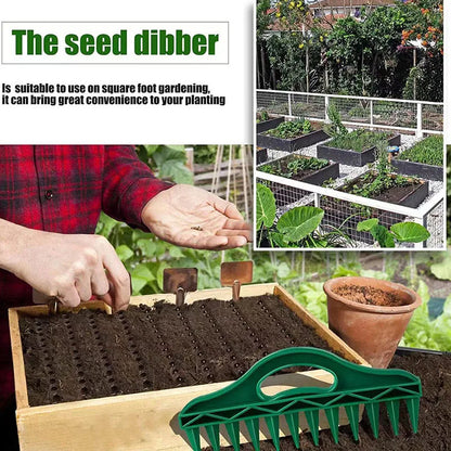 Durable Plastic Hand Dibbler Garden Seeder Tool