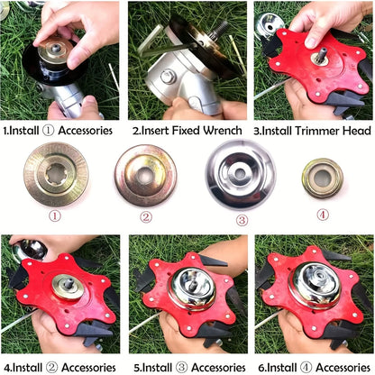 Universal 6-Steel Razors Trimmer Head