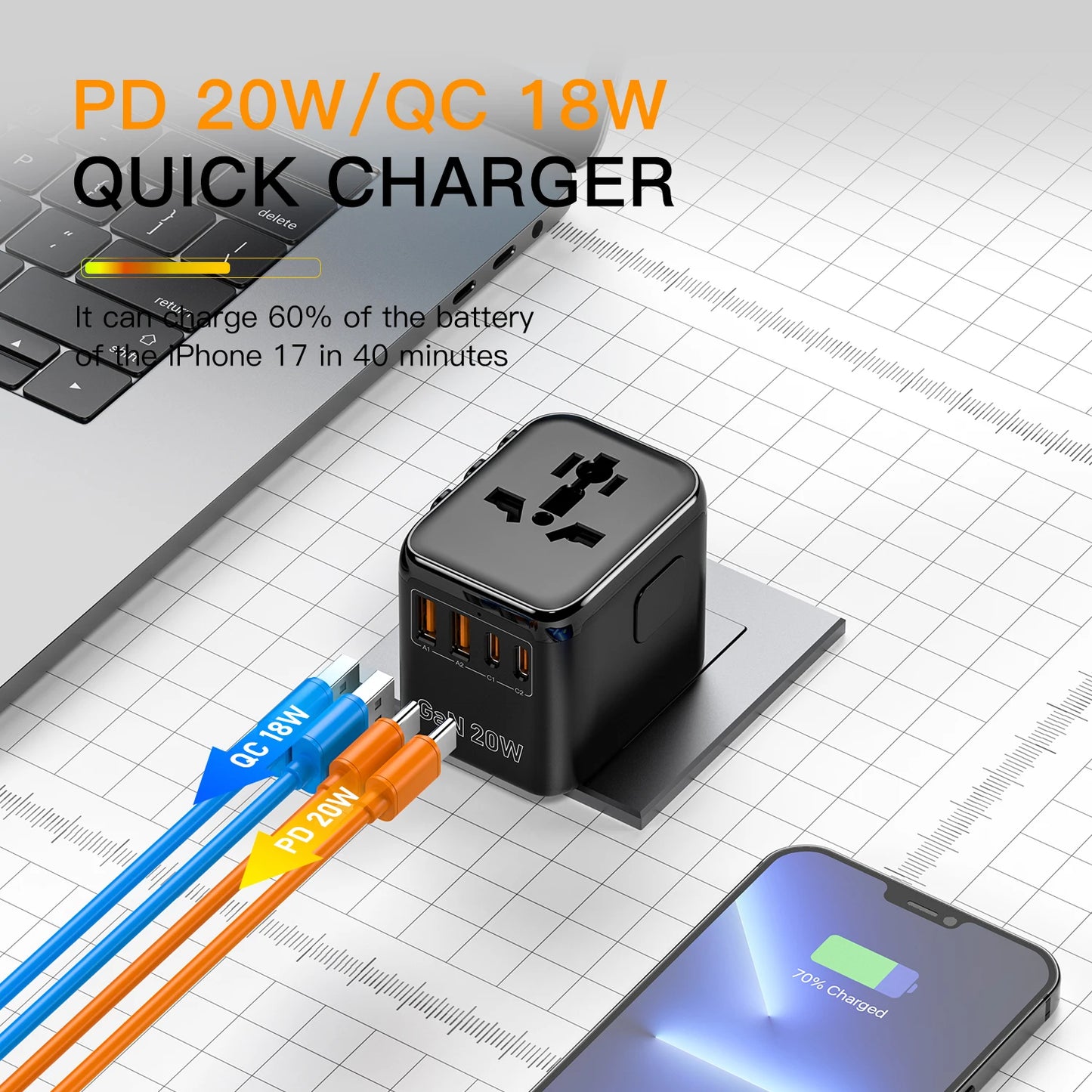 Multifunctional Travel Charger Converter