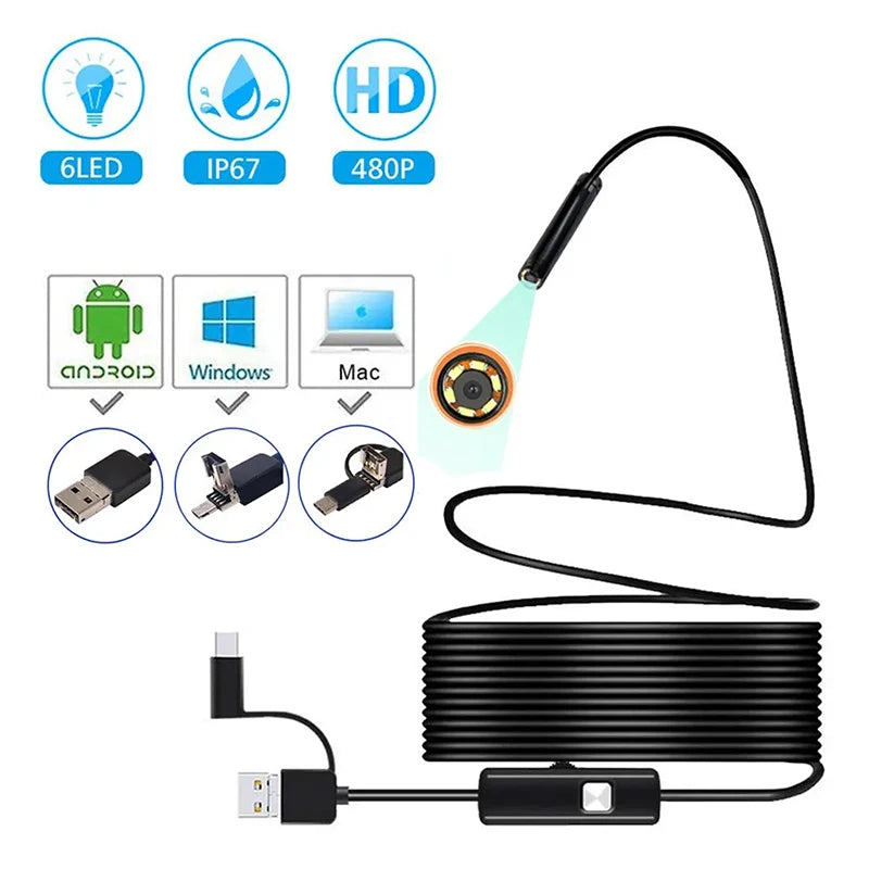 3-in-1 Endoscope Single Camera