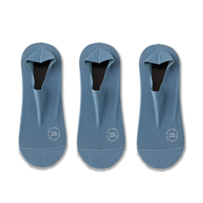 3-Pair Invisible Grip Socks Pack
