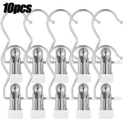 Multifunctional Stainless Steel Clothes Clip Hanger