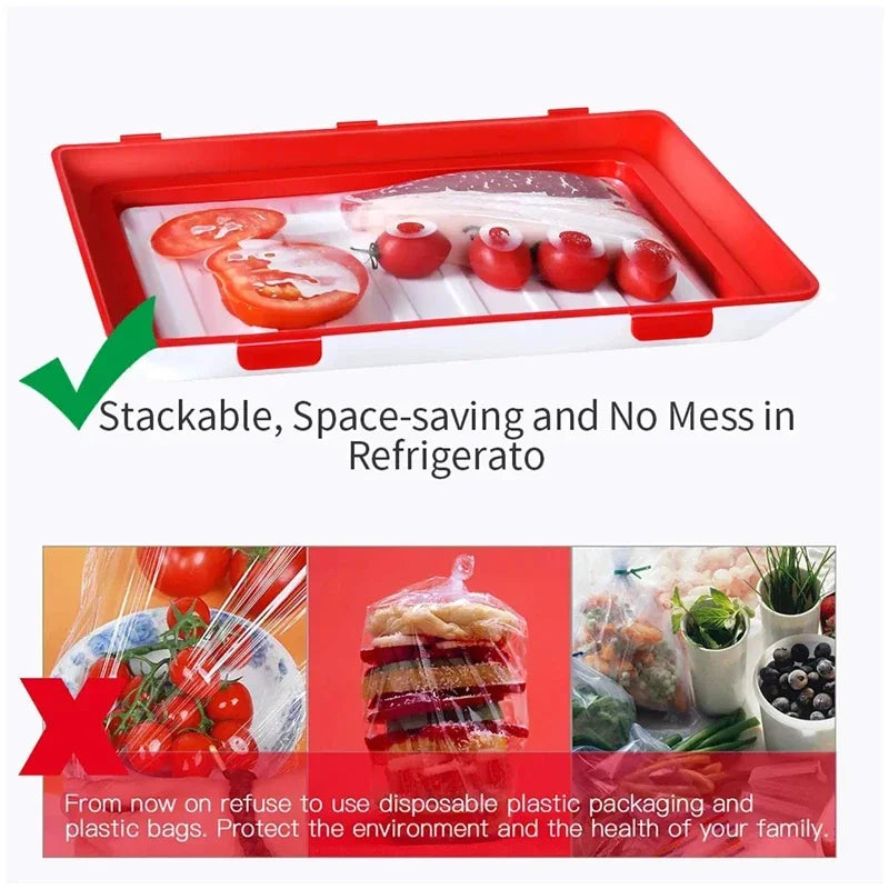 Food-Grade Vacuum Seal Freshness Storage Tray