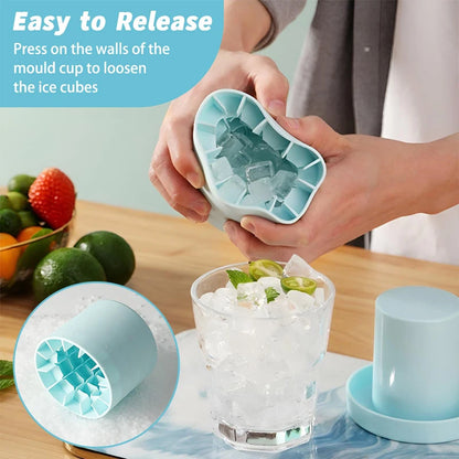 Cylinder Silicone Ice Cube Mold