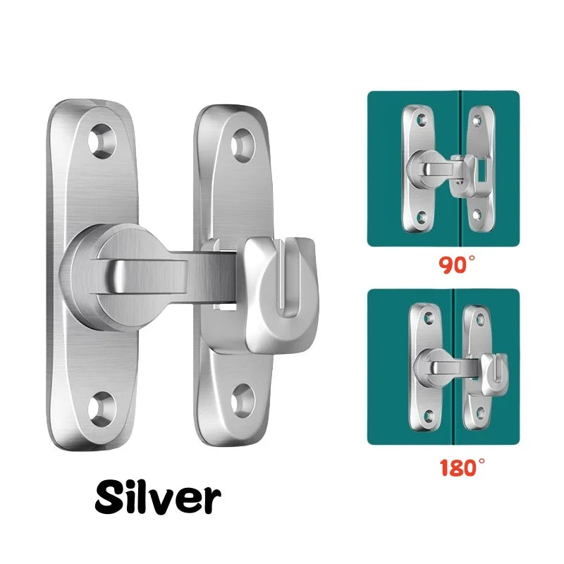 90/180° Degree Flip Barn Door Lock
