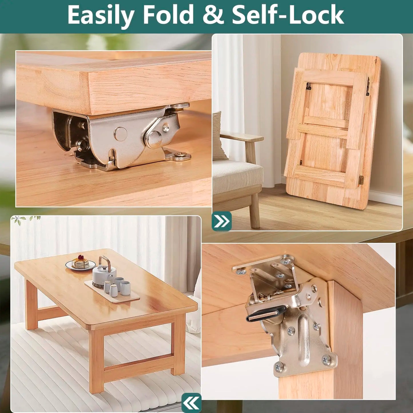 90 Degrees Self-locking Folding Hinge Anti-corrosion Invisible Connector