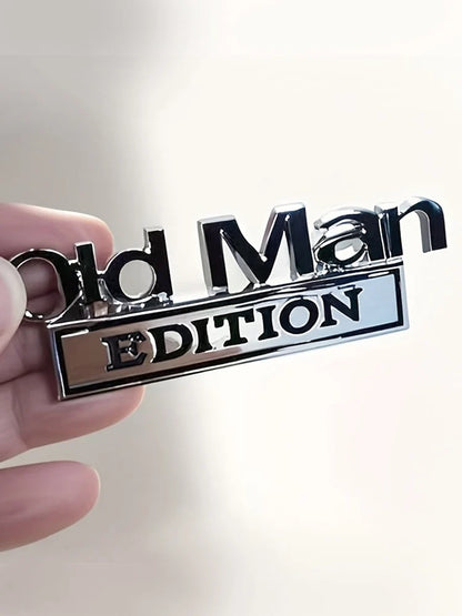 🚗 Old Man Edition Car Emblem