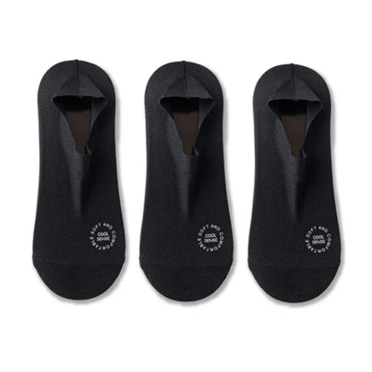 3-Pair Invisible Grip Socks Pack