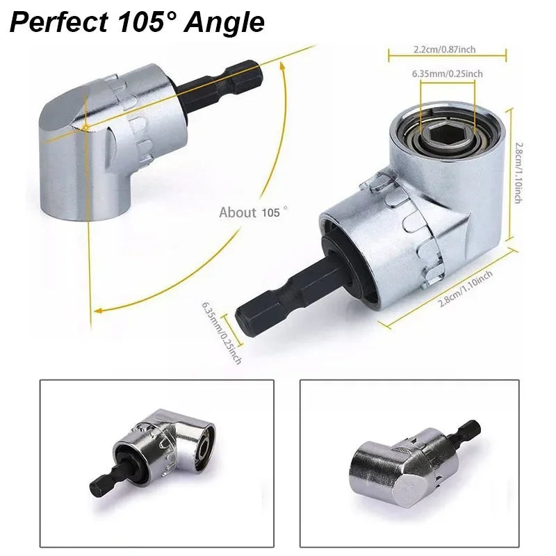 105° Degree Right Angle Drill Adapter