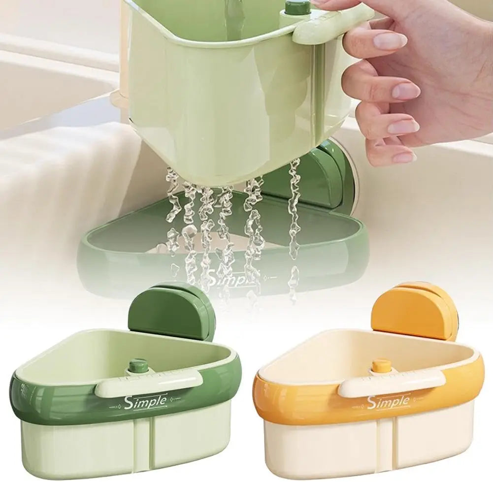 Suction Cup Sink Corner Rack