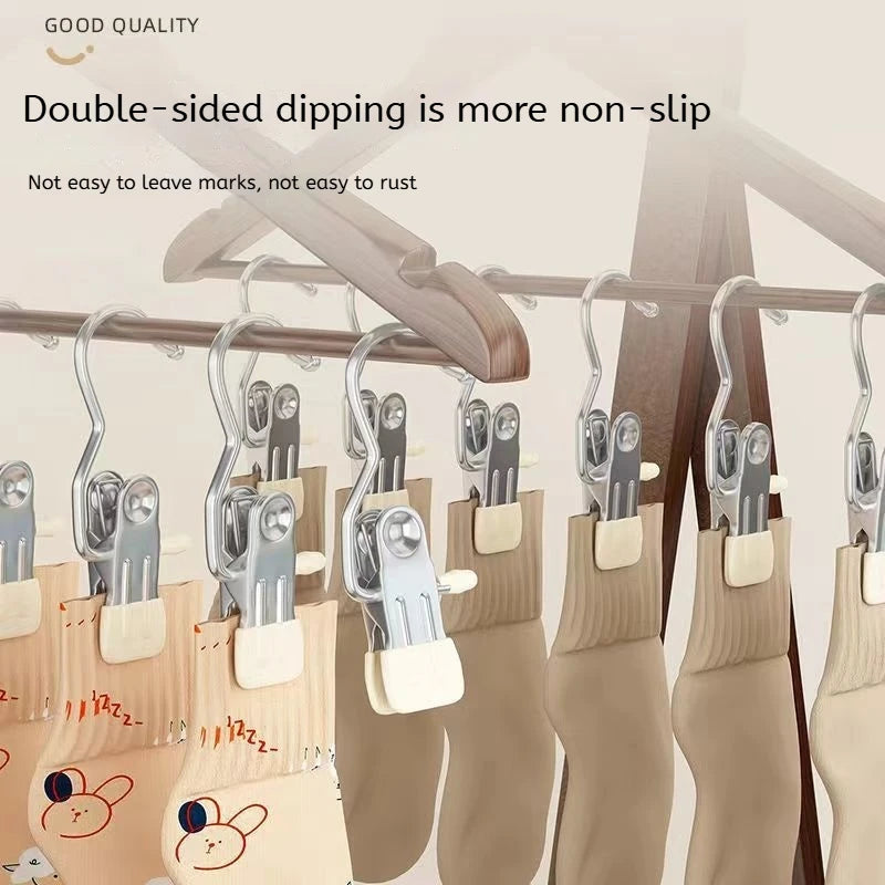 Multifunctional Stainless Steel Clothes Clip Hanger