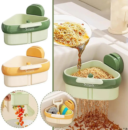 Suction Cup Sink Corner Rack