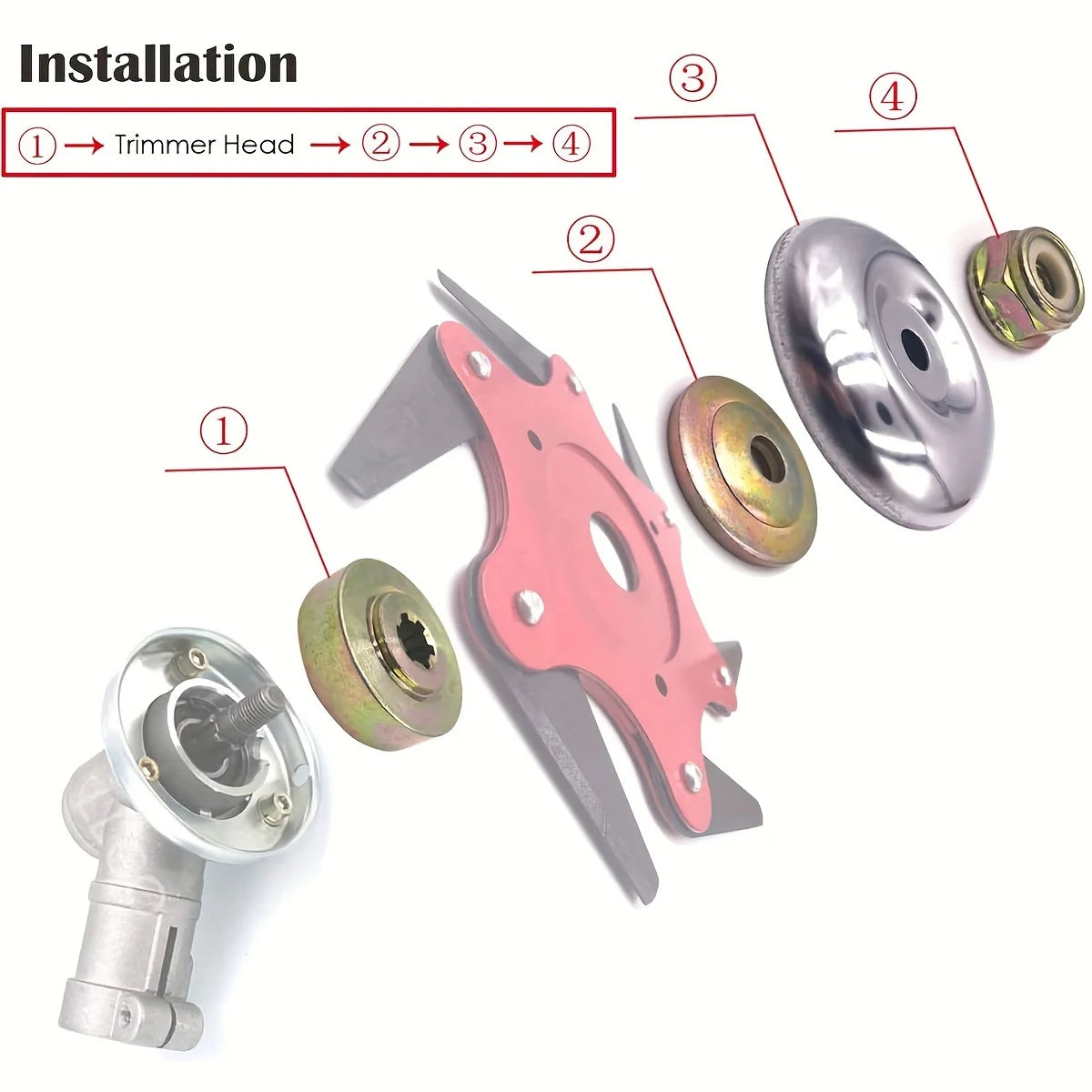 Universal 6-Steel Razors Trimmer Head