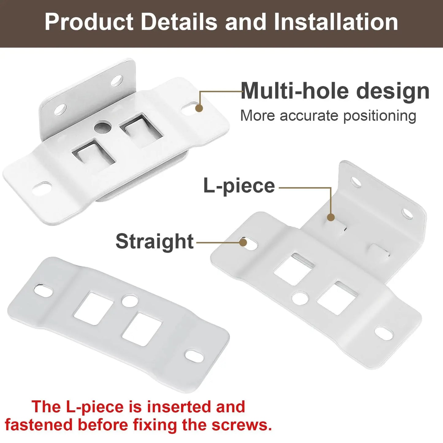 Quick Fitting Furniture Corner Brackets