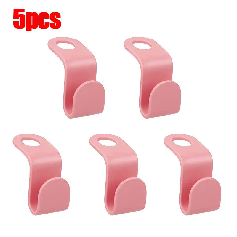 Space-Saving Clothes Hanger Connector Hooks