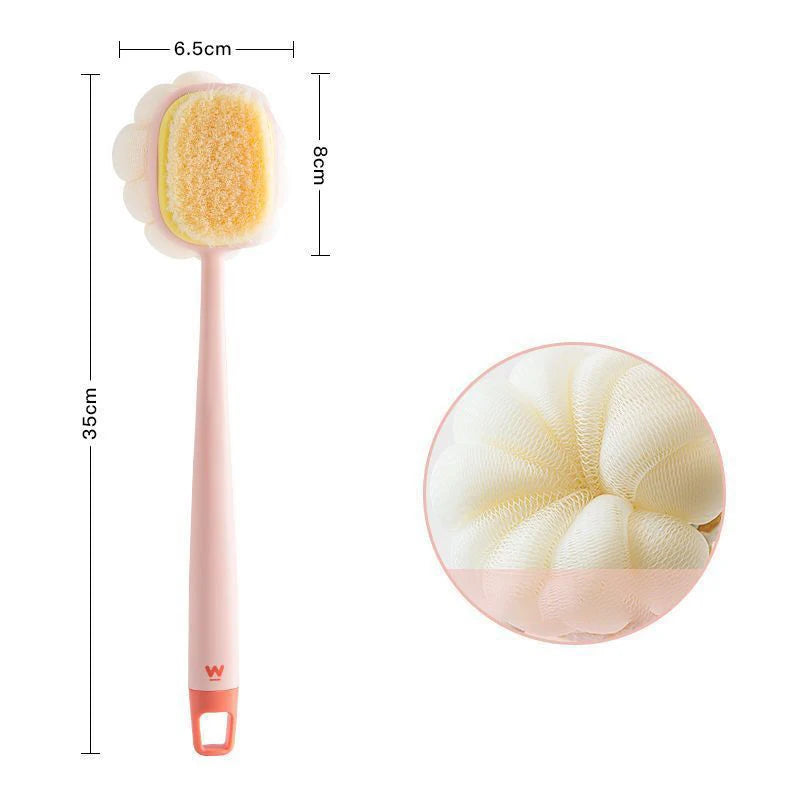 2-in-1 Bath Scrubber & Back Brush